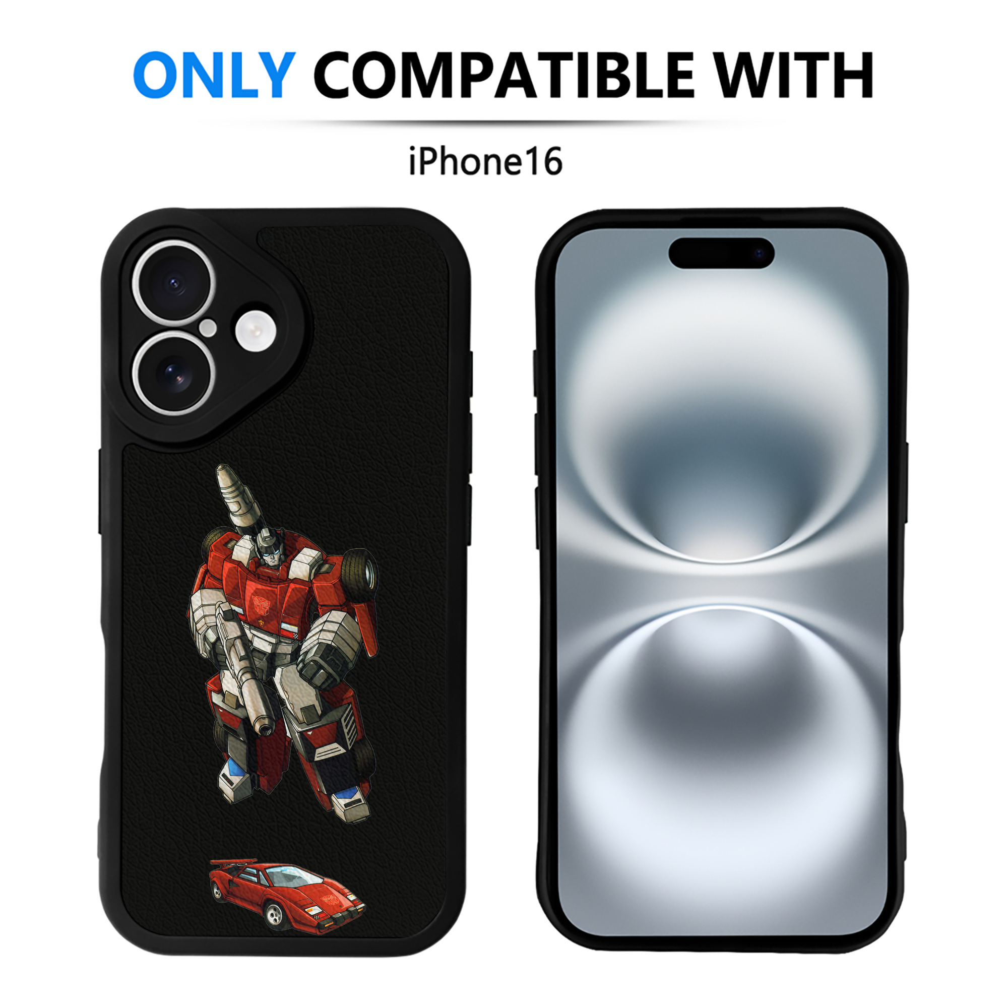 （画像用）  【iPhone 16シリーズ対応】シリコンスマホケース（レザー調） 材質：シリコン